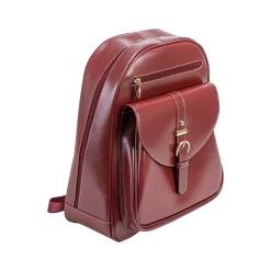 Backpacks<McKlein USA MOLINE Business Laptop/Tablet Backpack, Red (99666)