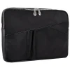 McKlein USA N Series AUBURN Nylon Laptop Sleeve for 15" Laptops, Black (18325)