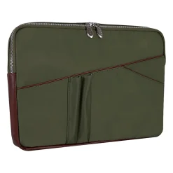 McKlein USA N Series CRESCENT Nylon Laptop Sleeve for 14" Laptops, Green (18331)