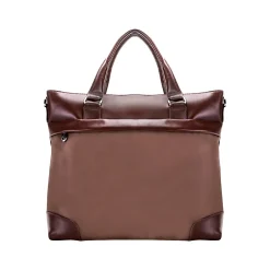 McKlein USA N Series EASTWARD Nylon Slim Briefcase, Khaki (18394)