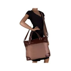 McKlein USA N Series EASTWARD Nylon Slim Briefcase, Khaki (18394)