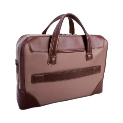 McKlein USA N Series HARPSWELL Nylon Pocket Briefcase, Khaki (18564)