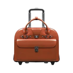 McKlein USA Roseville W Series Leather Check-Point Friendly Briefcase, Brown (96644)