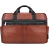 McKlein USA SOUTHPORT U Series Leather Dual Compartment Briefcase, Brown (19100)