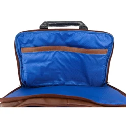 McKlein USA SOUTHPORT U Series Leather Dual Compartment Briefcase, Brown (19100)