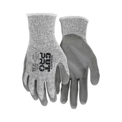 Work Gloves<MCR Safety Cut Pro Hypermax Fiber/Polyurethane Work Gloves, XS, A3 Cut Level, Salt-and-Pepper/Gray, Dozen (92752XS)
