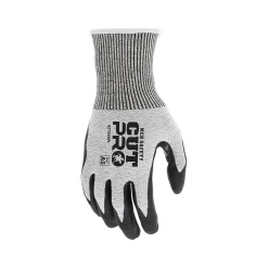 Work Gloves<MCR Safety Cut Pro Hypermax Fiber/Bi-Polymer Work Gloves, Salt-and-Pepper/Black, XS, Pair (92754BPXS)
