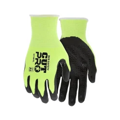 Work Gloves<MCR Safety Cut Pro Hypermax Fiber/Nitrile Work Gloves, Lime/Black, XS, Pair (92748HVXS)