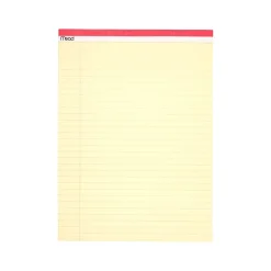 Mead Notepad, 8.5" x 11", Wide-Ruled, Canary, 50 Sheets/Pad, 3 Pads/Pack (59386) Best
