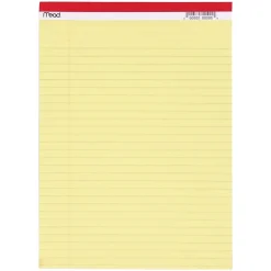 Mead Standard Legal Pad, 8.5" x 11.75", 50 Sheets/Pad, 12 Pads (MEA59610-12)