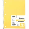 Mead 1-Subject Notebook, 8.0" x 10.5", Wide Ruled, 70 Sheets, Yellow (05510AZ7) Sale