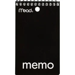 Mead 1-Subject Notebooks, 3" x 5", College Ruled, 60 Sheets, Assorted Colors (45354) New