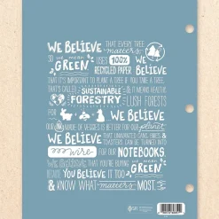 Mead We Mean Green 3-Hole Punched 2-Pocket Paper Folders, Assorted Colors (330000F) Outlet