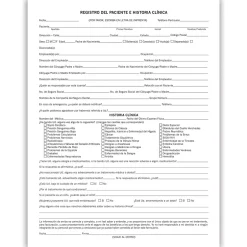 Sale ® Dental Registration and Medical History Form, Spanish Medical Forms