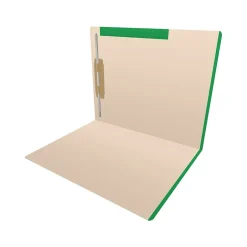 Medical Arts Press File Folder, Straight-Cut, Letter Size, Manila Stock, Manila/Dark Green, Reinforced Right Side, 50/Box Clearance