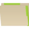 Medical Arts Press File Folder, Straight-Cut, Letter Size, Manila Stock, Manila/Light Green, Reinforced Right Side, 50/Box