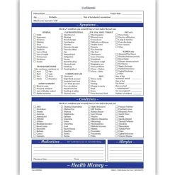 Discount ® Health History Form; Purple FormFamily™ Medical Forms