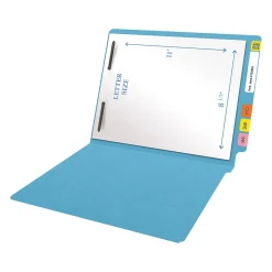 Medical Arts Press Heavy Duty End Tab File Folder, Straight-Cut, Letter Size, Blue, 40/Box (S-09461-DBL) Online