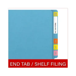 Medical Arts Press Heavy Duty End Tab File Folder, Straight-Cut, Letter Size, Blue, 40/Box (S-09461-DBL) Online