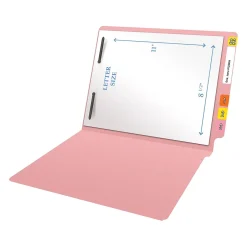 Medical Arts Press Heavy Duty End Tab File Folder, Straight-Cut, Letter Size, Pink, 40/Box (S-09461-PNK) Best
