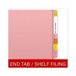 Medical Arts Press Heavy Duty End Tab File Folder, Straight-Cut, Letter Size, Pink, 40/Box (S-09461-PNK) Best