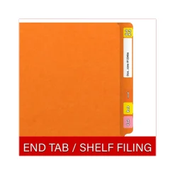 Medical Arts Press Heavy Duty End Tab File Folder, Straight-Cut, Letter Size, Orange, 40/Box (S-09461-ORG) Best
