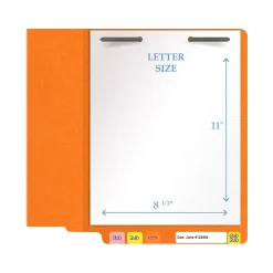 Medical Arts Press Heavy Duty End Tab File Folder, Straight-Cut, Letter Size, Orange, 40/Box (S-09461-ORG) Best