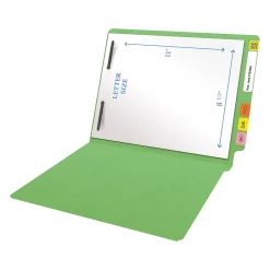 Medical Arts Press Heavy Duty End Tab File Folder, Straight-Cut, Letter Size, Green, 40/Box (S-09461-GRN) Hot