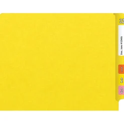 Medical Arts Press Heavy-Duty End Tab File Folder, Straight Cut, Letter-Size, Yellow, 40/Box (S-09458-YLW) Hot