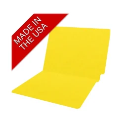 Medical Arts Press Heavy-Duty End Tab File Folder, Straight Cut, Letter-Size, Yellow, 40/Box (S-09458-YLW) Hot