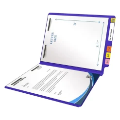 Medical Arts Press Heavy-Duty End Tab File Folder, Straight Cut, Letter-Size, Purple, 40/Box (S-09459-PUR) Outlet