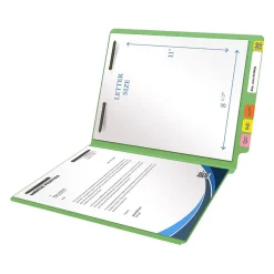 Medical Arts Press Heavy-Duty End Tab File Folder, Straight Cut, Letter-Size, Green, 40/Box (S-09459-GRN) Outlet