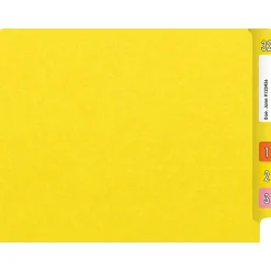 Medical Arts Press Heavy-Duty End Tab File Folder, Straight Cut, Letter-Size, Yellow, 40/Box (S-09459-YLW) Discount