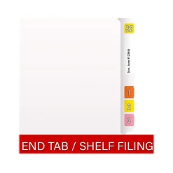Medical Arts Press Heavy-Duty End Tab File Folder, Straight Cut, Letter-Size, White, 40/Box (S-09458-WHT) Online