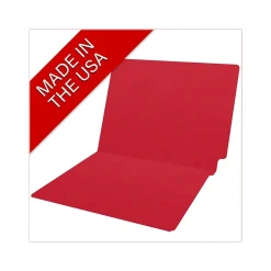 Medical Arts Press Heavy-Duty End Tab File Folder, Straight Cut, Letter-Size, Red, 40/Box (S-09458-RED) Outlet