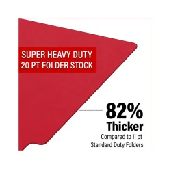 Medical Arts Press Heavy-Duty End Tab File Folder, Straight Cut, Letter-Size, Red, 40/Box (S-09458-RED) Outlet