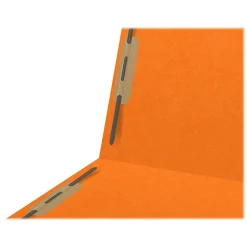 Medical Arts Press Heavy-Duty End Tab File Folder, Straight Cut, Letter-Size, Orange, 40/Box (S-09459-ORG) New