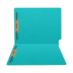 Medical Arts Press Heavy-Duty End Tab File Folder, Straight Cut, Letter Size, Light Blue, 40/Box (S-09459-LBL) New