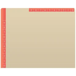 Medical Arts Press Heavy-Duty End Tab File Folder, Straight Cut, Letter-Size, Manila, 50/Box (S-09466-ORG) New