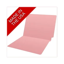 Medical Arts Press Heavy-Duty End Tab File Folder, Straight Cut, Letter-Size, Pink, 40/Box (S-09458-PNK) Outlet