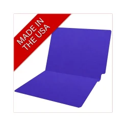 Medical Arts Press Heavy-Duty End Tab File Folder, Straight Cut, Letter-Size, Purple, 40/Box (S-09458-PRP) Clearance