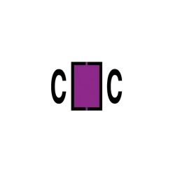 Medical Arts Press ® Jeter® Compatible Alpha Sheet Style Labels, Letter C Clearance