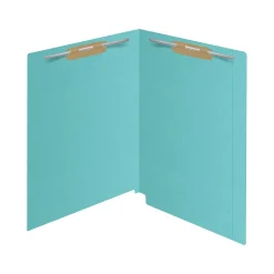 Medical Arts Press Kardex Match Reinforced End Tab File Folder, Straight Cut, Letter Size, Light Blue, 50/Box (S-09484-LBL) New