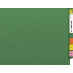 Medical Arts Press Reinforced End Tab File Folder, Straight Cut, Letter-Size, Green, 50/Box (S-01501-GRN) Outlet