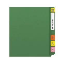 Medical Arts Press Reinforced End Tab File Folder, Straight Cut, Letter-Size, Green, 50/Box (S-01501-GRN) Outlet