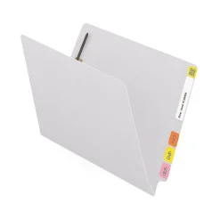 Medical Arts Press Reinforced End Tab File Folder, Straight Cut, Letter-Size, White, 250/Carton (S-01502-WHT-B)
