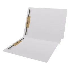 Medical Arts Press Reinforced End Tab File Folder, Straight Cut, Letter-Size, White, 250/Carton (S-01502-WHT-B)
