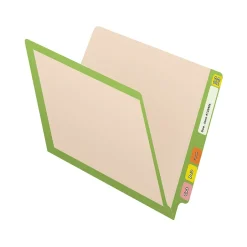 Medical Arts Press Reinforced End Tab File Folder, Straight-Cut, Letter Size, Manila/Green, 50/Box (S-09473-GRN) Hot