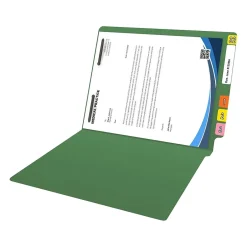 Medical Arts Press Reinforced End Tab File Folder, Straight Cut, Letter-Size, Green, 50/Box (S-01601-GRN) Best