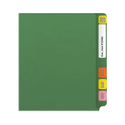 Medical Arts Press Reinforced End Tab File Folder, Straight Cut, Letter-Size, Green, 50/Box (S-01601-GRN) Best